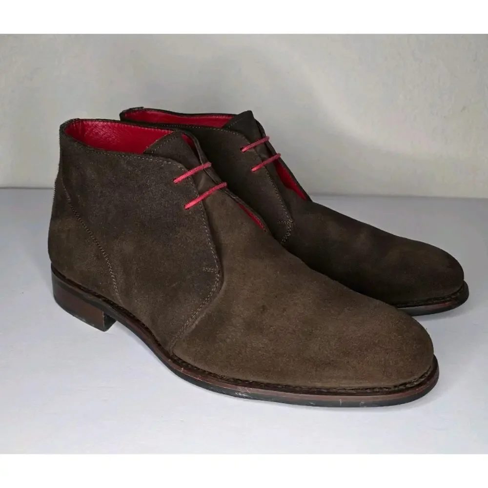 Rye 51 Men's Suede Chukka Boots Size 10 Goodyear Welt Rare Luxury Designer Shoes